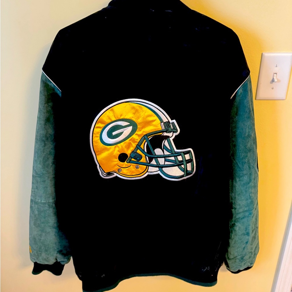 Green Bay suede jacket XXL
